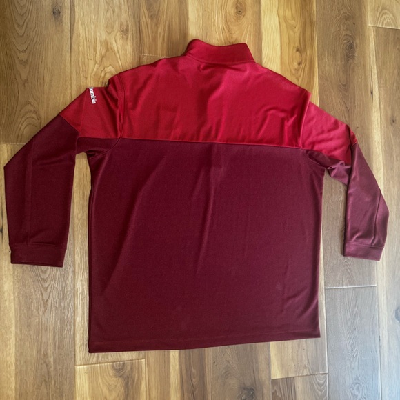 Columbia Golf UGA Georgia Bulldogs Quarter Zip Pullover - Size 2XL - Red - Picture 2 of 7